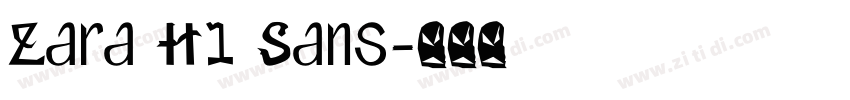 Zara H1 Sans字体转换